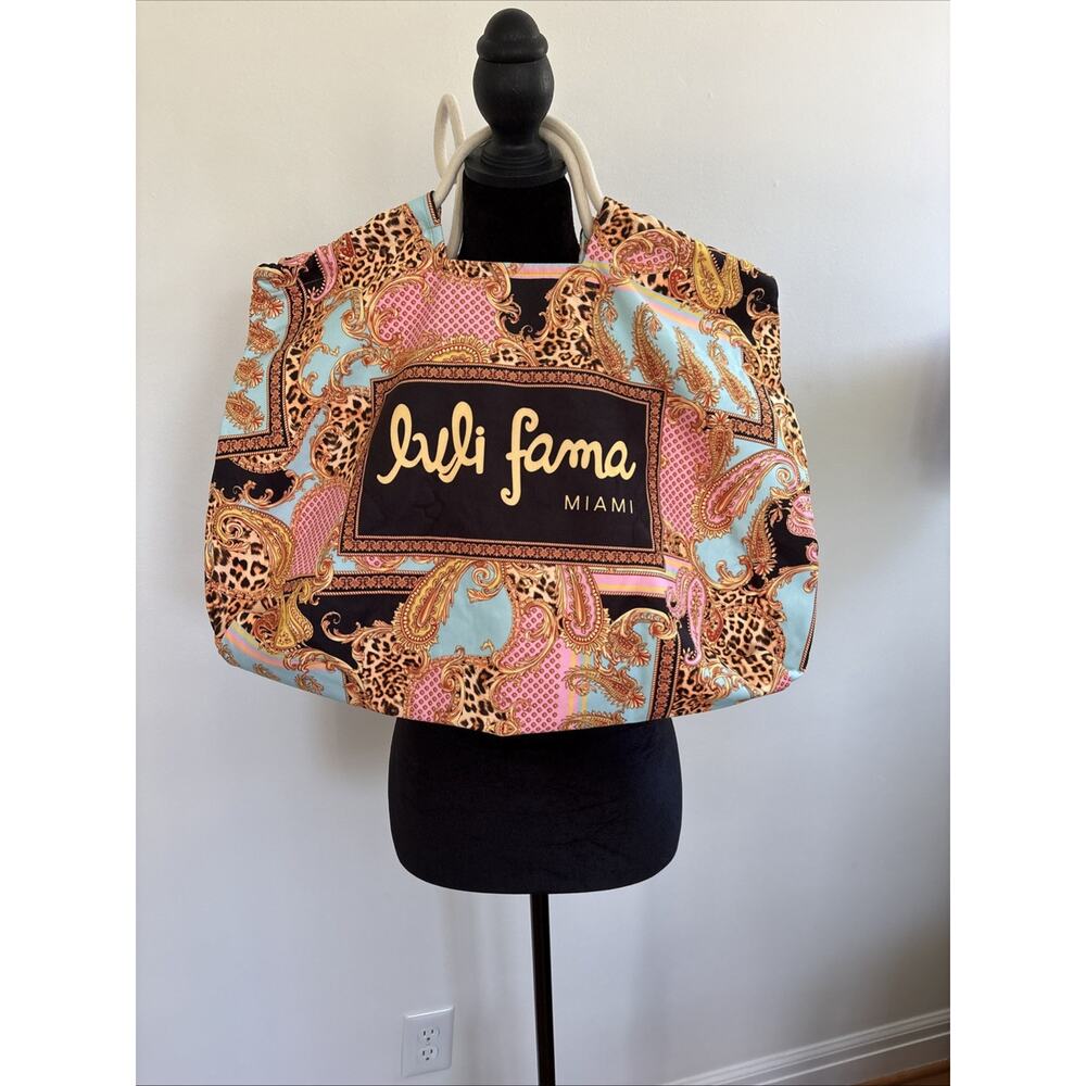 Luli Fama Large Tote Bag Resortwear Coastal Maximalist Miami Beach Style